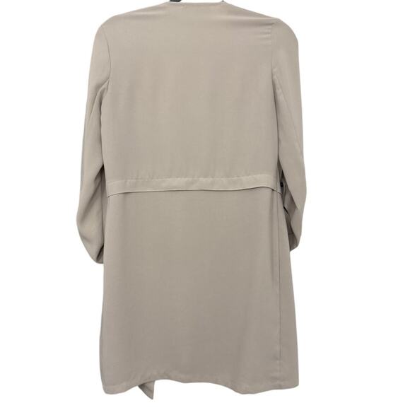 PHILOSOPHY Tan Open Front Lightweight Casual Trench Duster Jacket Size XS - Picture 2 of 5